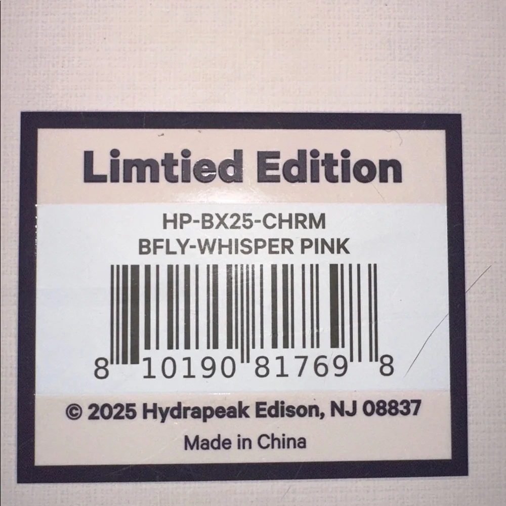 NEW Hydrapeak NOMAD 32oz BUTTERFLY WHISPER PINK CHARMED Ltd Edition Set RARE - Picture 2 of 2